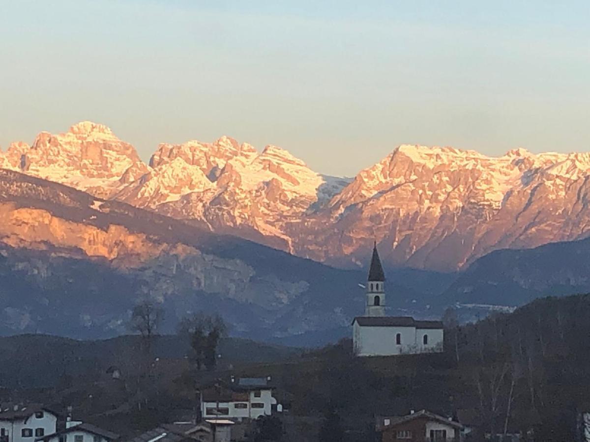 Appartamento Luminoso, Giardino, Vista Dolomiti. 巴塞尔加·迪·皮纳 外观 照片